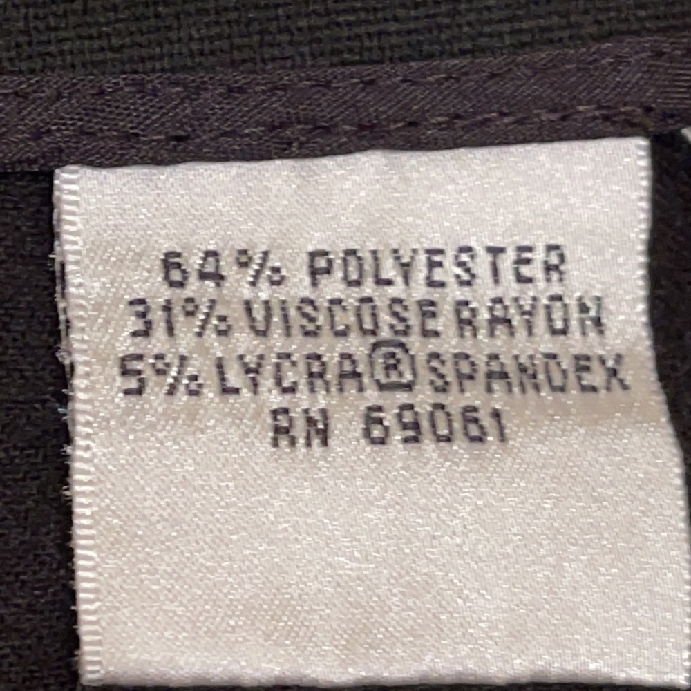 Talbots Petite 8 Black Stretch Dress Pants - Picture 10 of 11